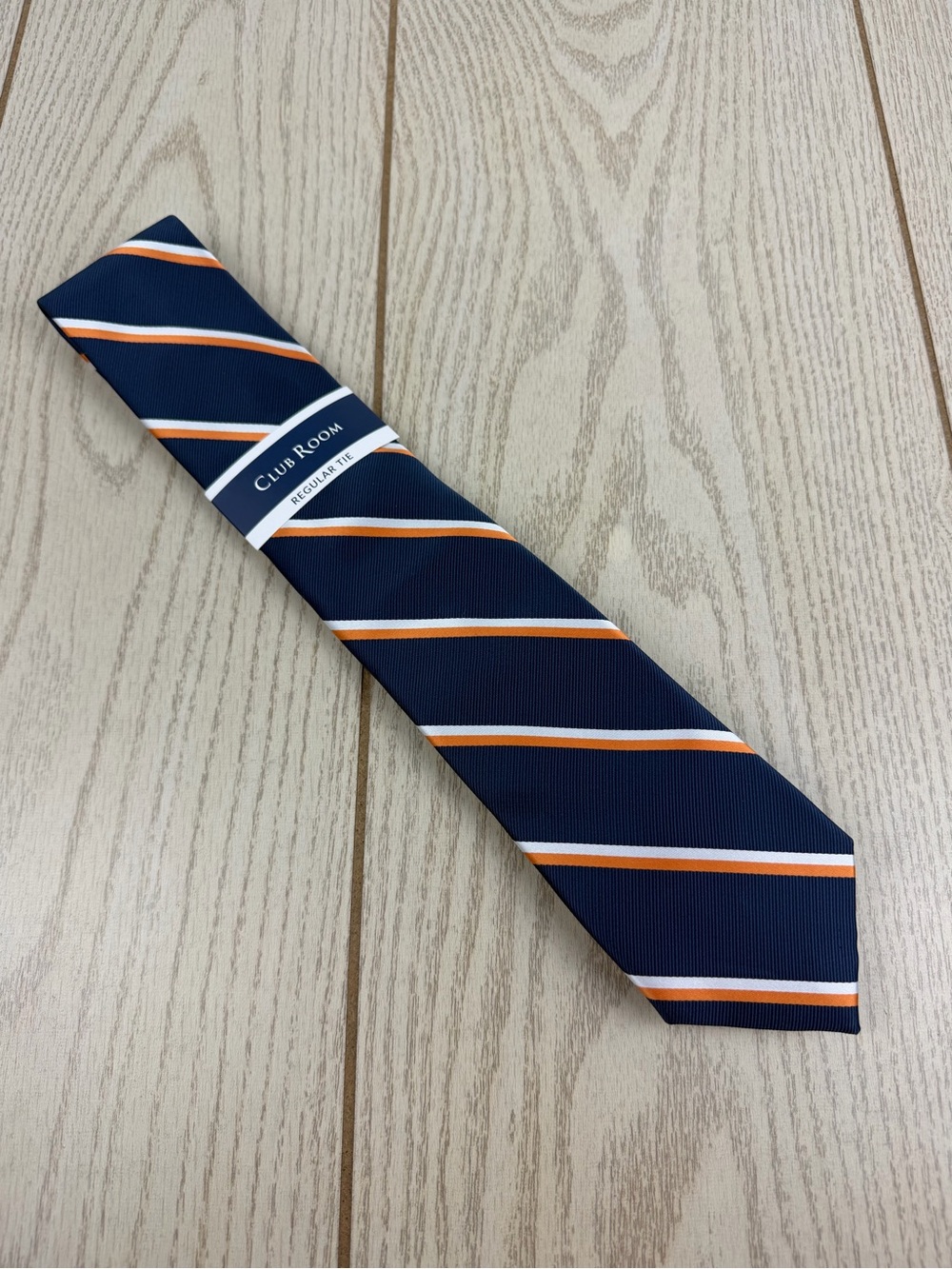 935 Club Room Men's Tie Irving Stripe 800 Orange $55 Polyester